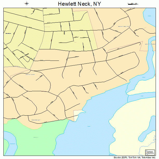 Hewlett Neck, NY street map