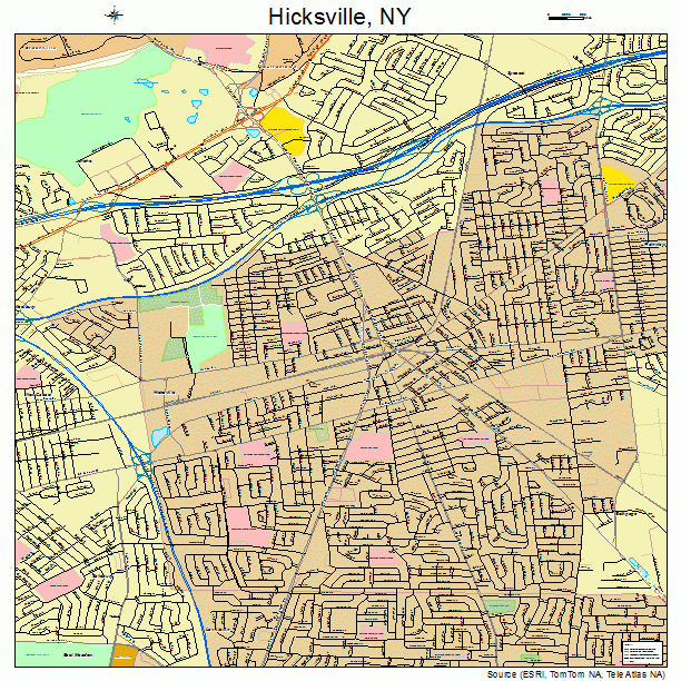 Hicksville, NY street map