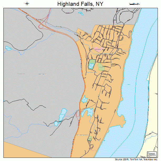 Highland Falls, NY street map