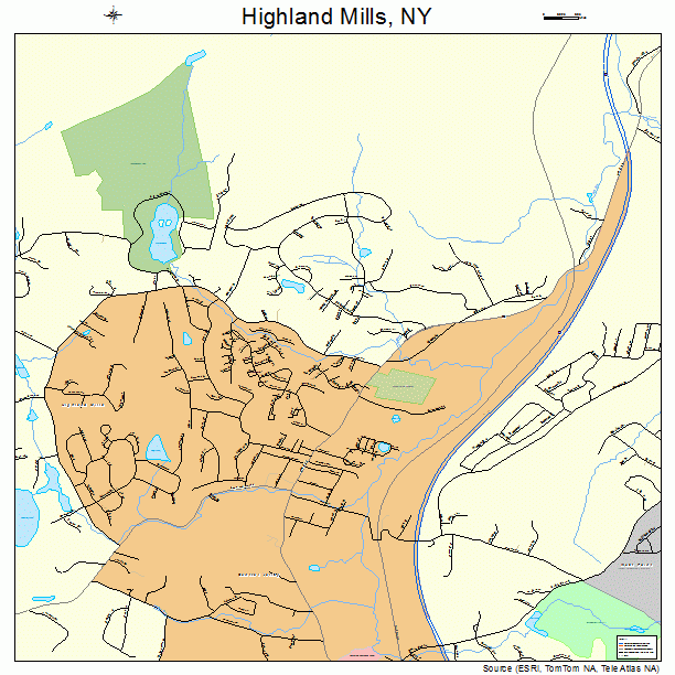 Highland Mills, NY street map