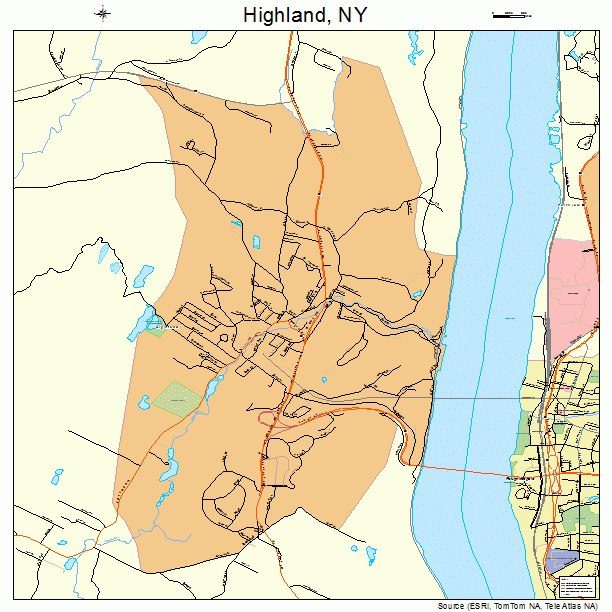 Highland, NY street map