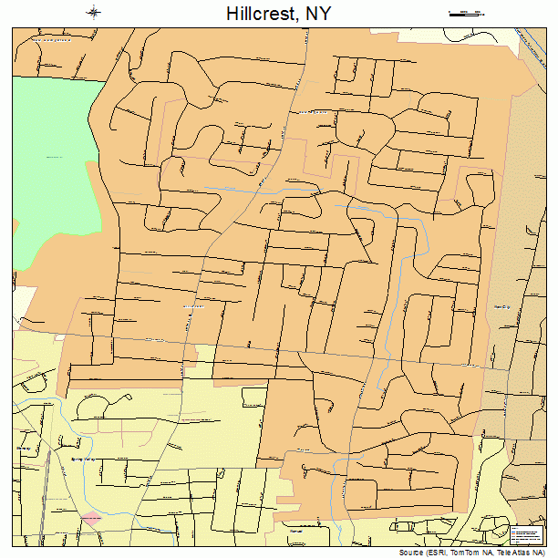 Hillcrest, NY street map