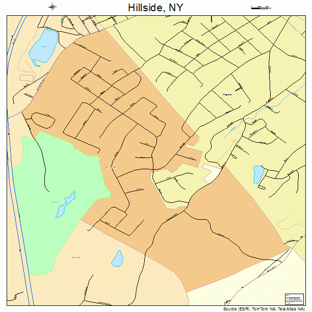 Hillside, NY street map