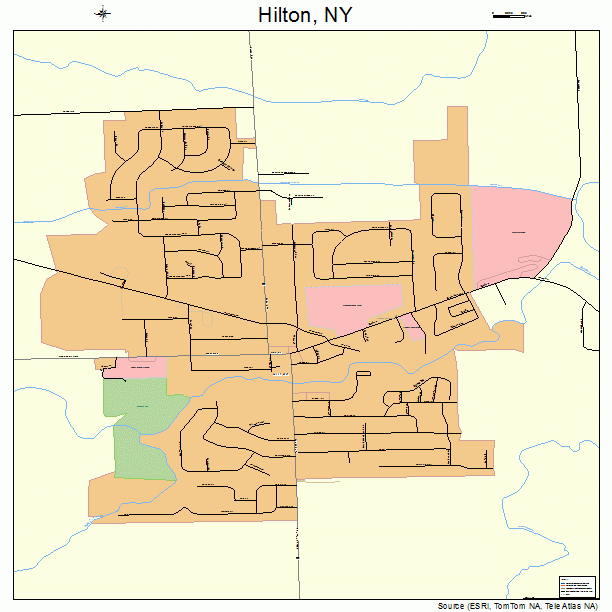 Hilton, NY street map