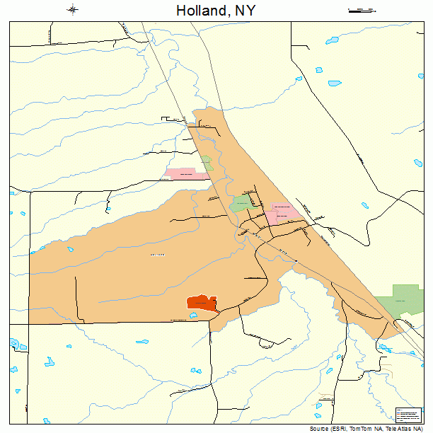 Holland, NY street map