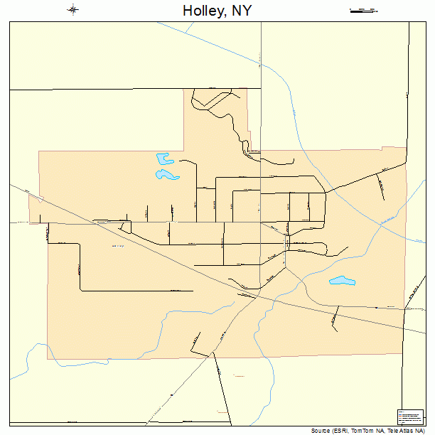 Holley, NY street map