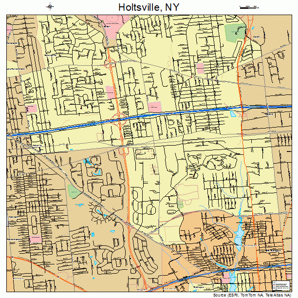 Holtsville, NY street map