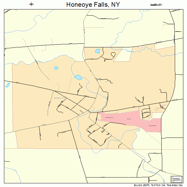 Honeoye Falls, NY street map