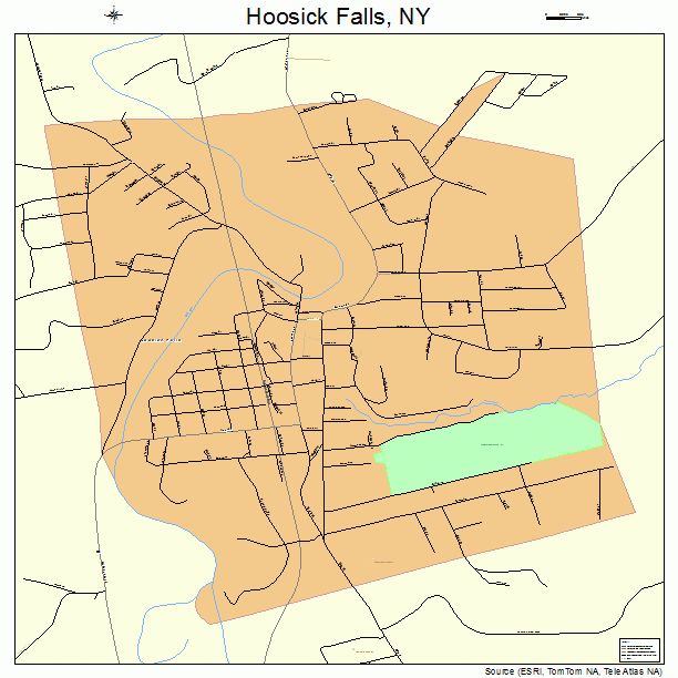 Hoosick Falls, NY street map