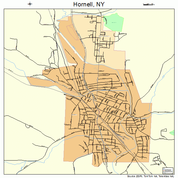 Hornell, NY street map