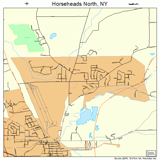 Horseheads North, NY street map