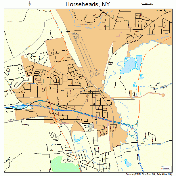 Horseheads, NY street map