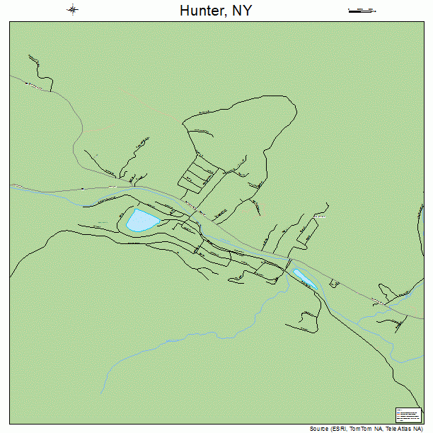 Hunter, NY street map