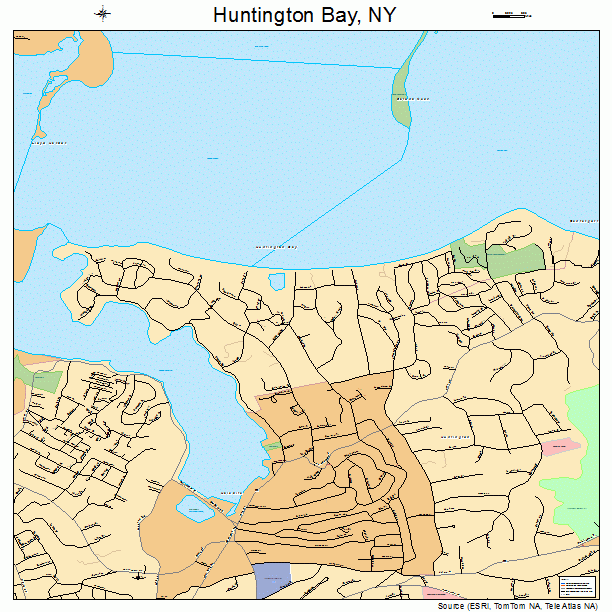 Huntington Bay, NY street map