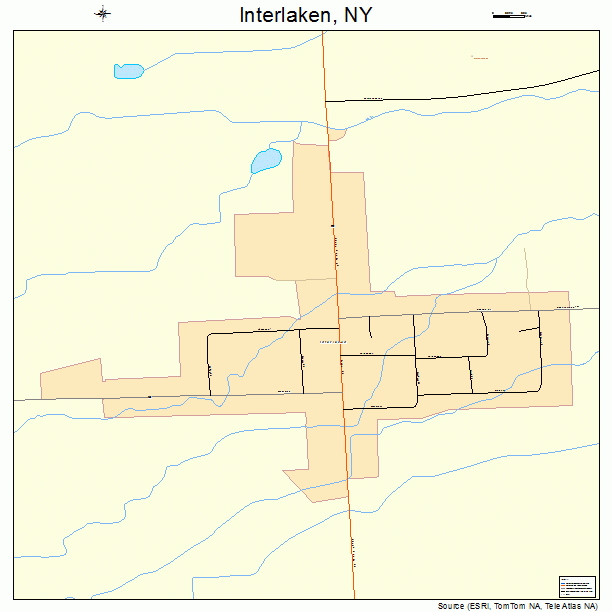 Interlaken, NY street map