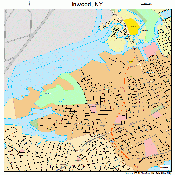 Inwood, NY street map