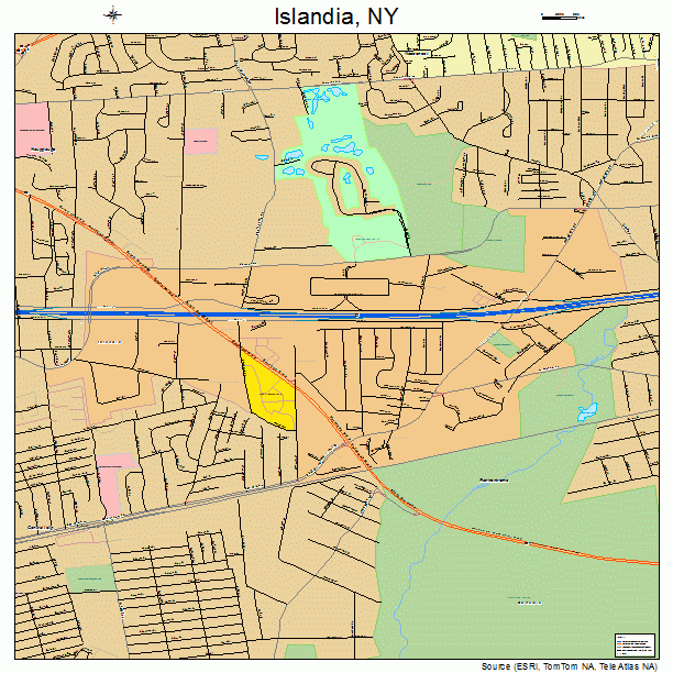 Islandia, NY street map