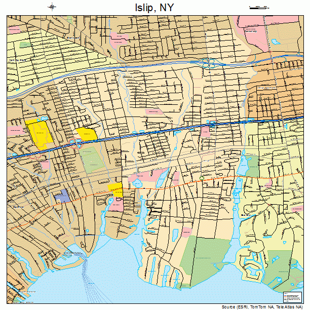 Islip, NY street map