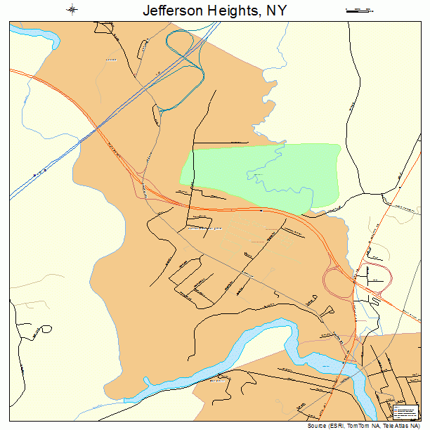 Jefferson Heights, NY street map