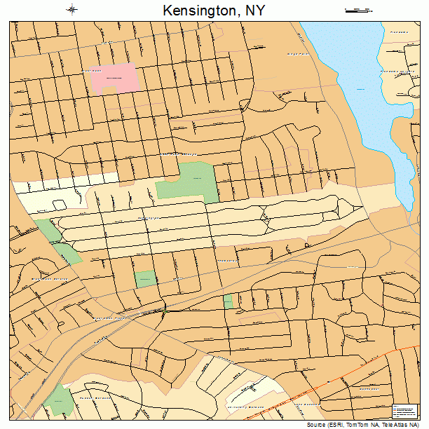 Kensington, NY street map