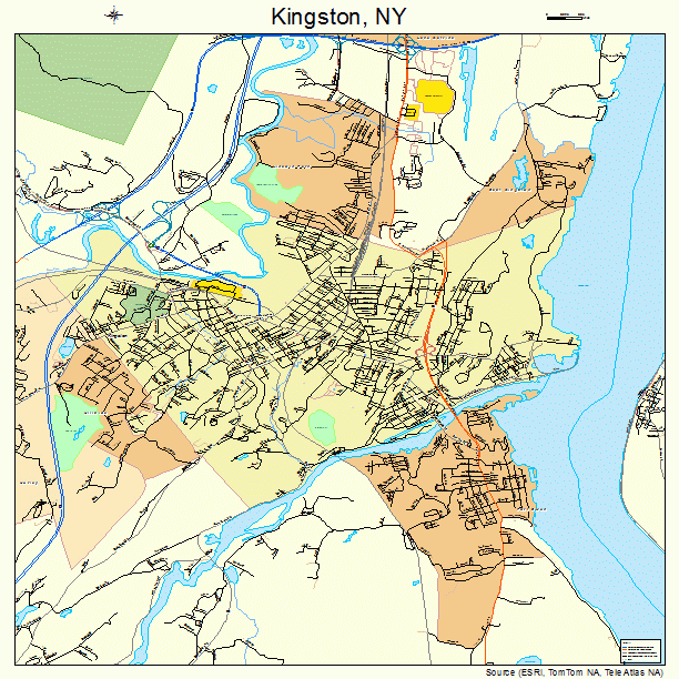 Kingston, NY street map