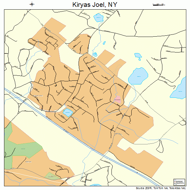 Kiryas Joel, NY street map