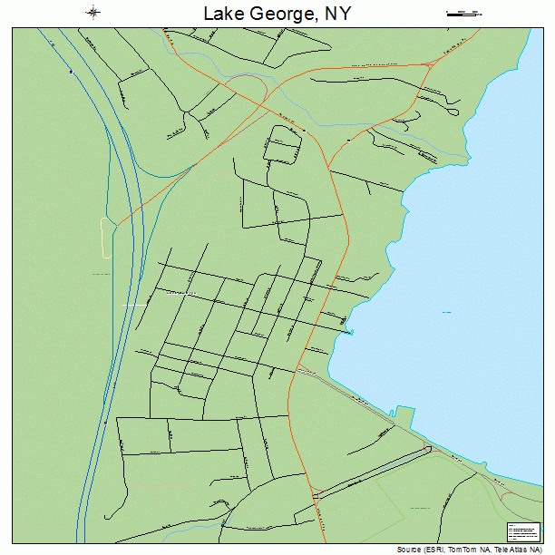 Lake George, NY street map