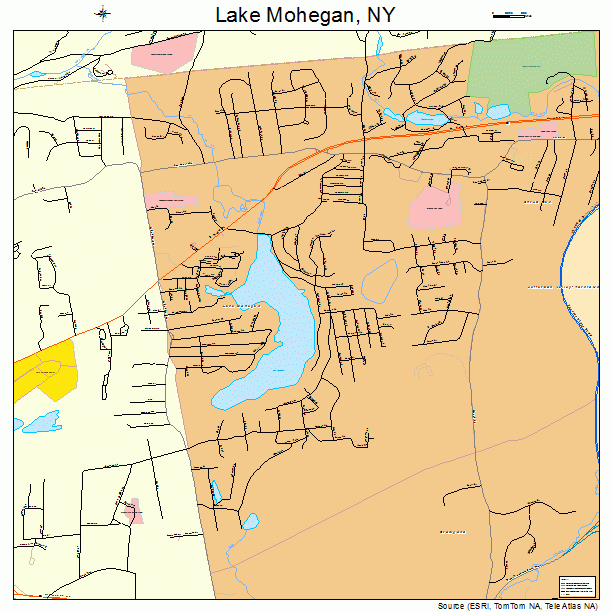 Lake Mohegan, NY street map