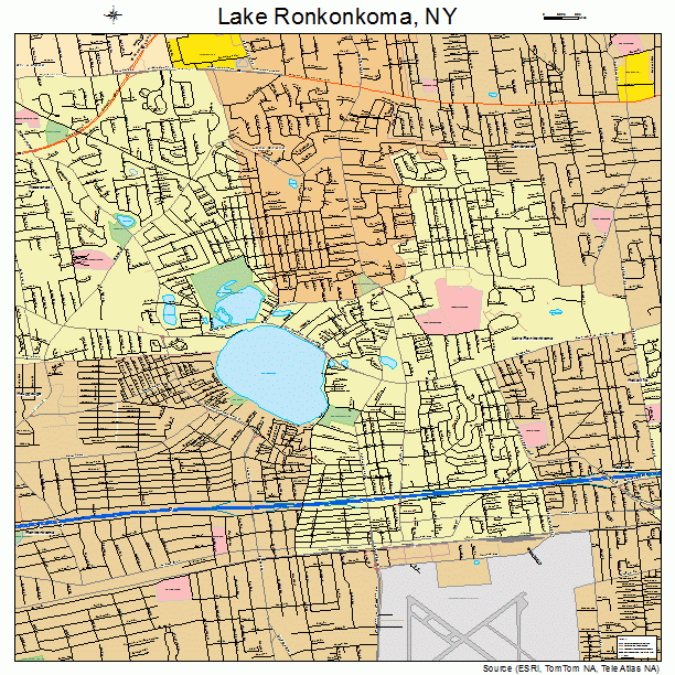 Lake Ronkonkoma, NY street map