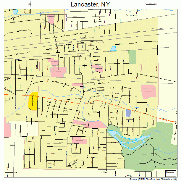 Lancaster, NY street map