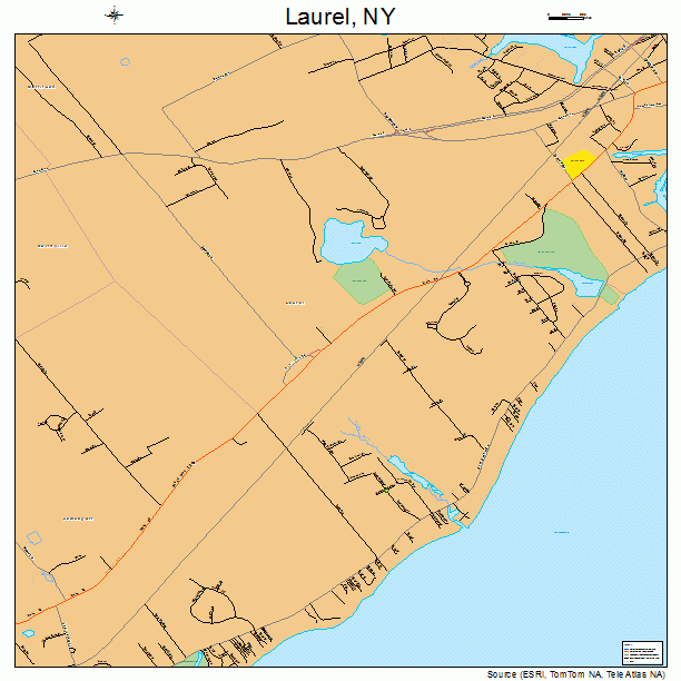 Laurel, NY street map