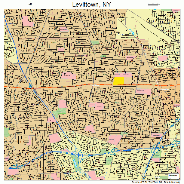 Levittown, NY street map