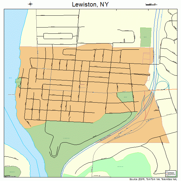 Lewiston, NY street map