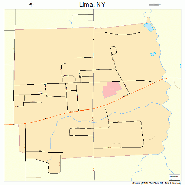 Lima, NY street map