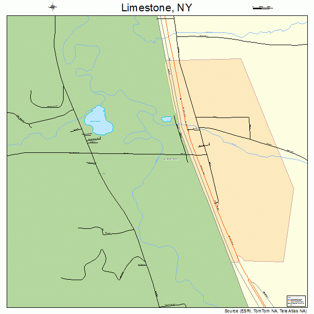 Limestone, NY street map