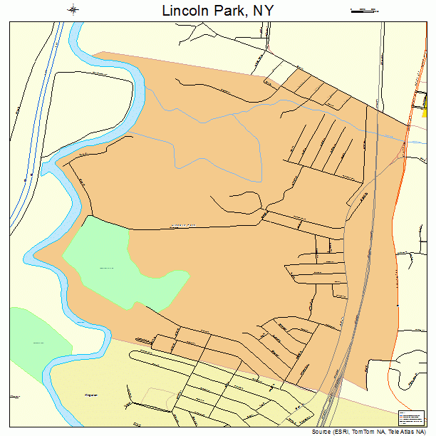 Lincoln Park, NY street map