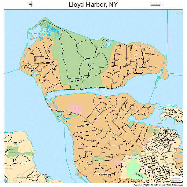 Lloyd Harbor, NY street map