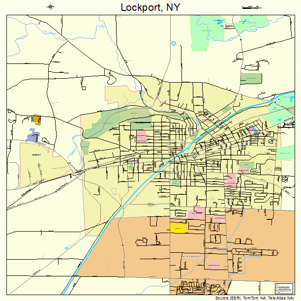 Lockport, NY street map