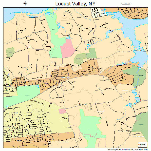 Locust Valley, NY street map