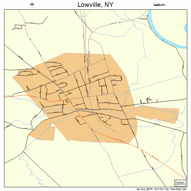 Lowville, NY street map