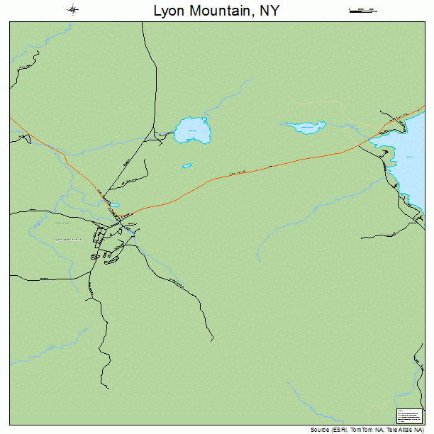 Lyon Mountain, NY street map