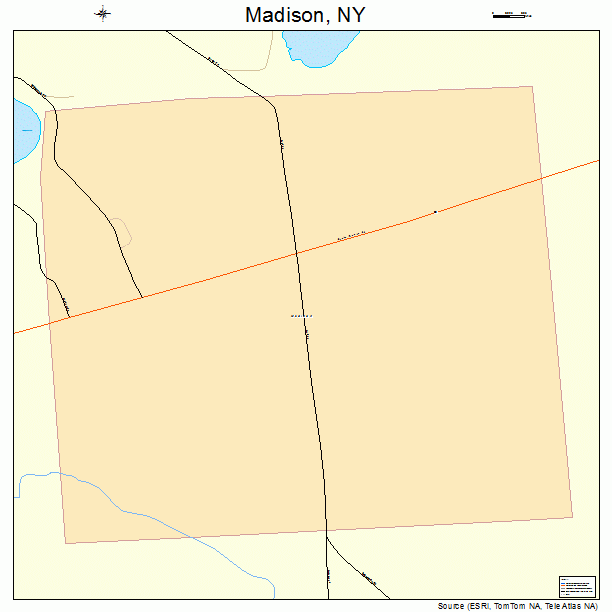 Madison, NY street map