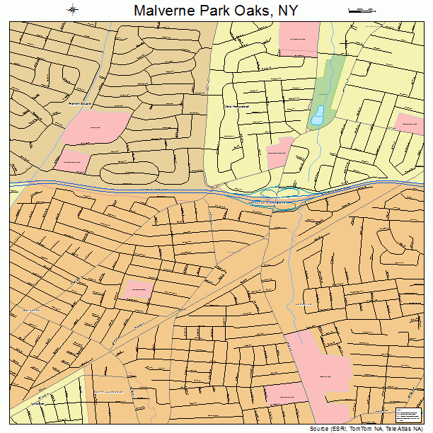 Malverne Park Oaks, NY street map