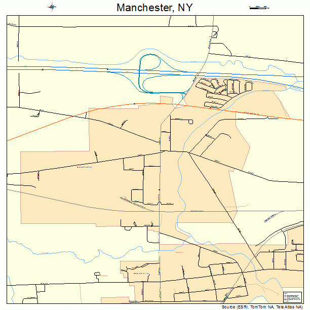 Manchester, NY street map