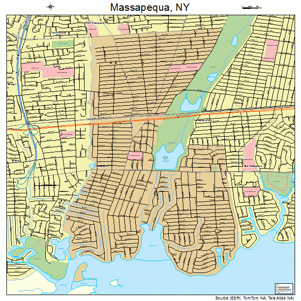 Massapequa, NY street map