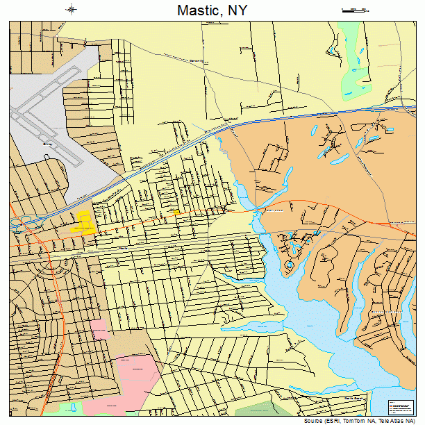 Mastic, NY street map