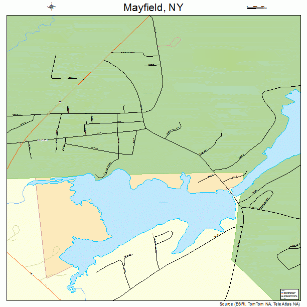 Mayfield, NY street map