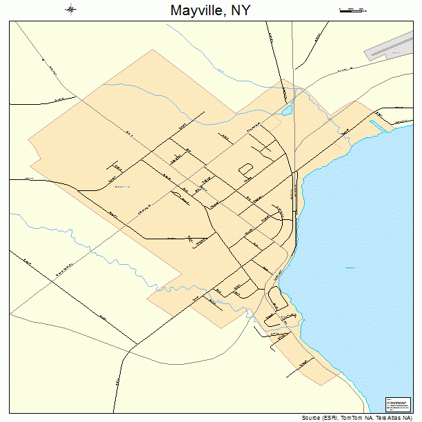 Mayville, NY street map
