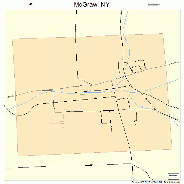 McGraw, NY street map