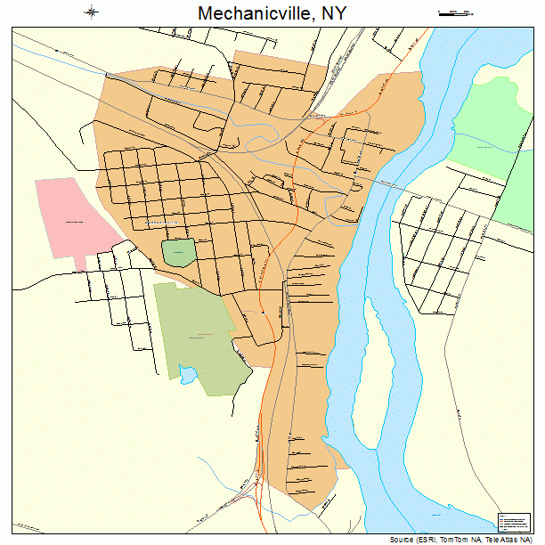 Mechanicville, NY street map